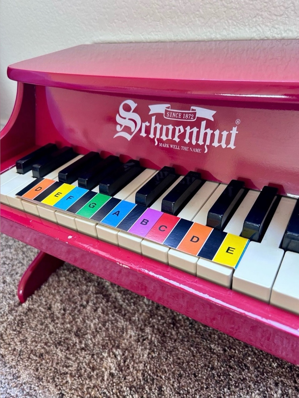Schoenhut Mini Red 25 Keys Children
Wooden Piano